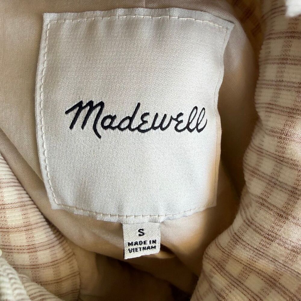 Madewell Sourced Sherpa Zip Jacket Cream Off White Size Small - Picture 7 of 9